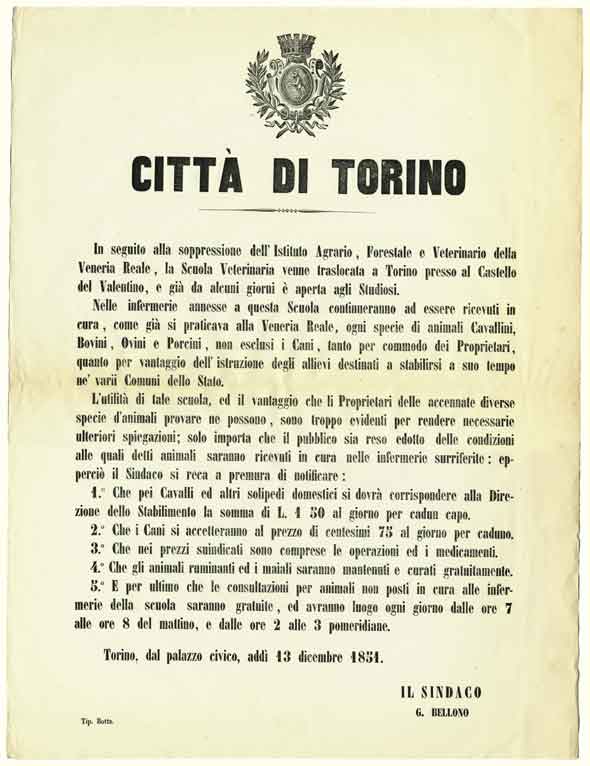 Città di Torino, Manifesto del sindaco