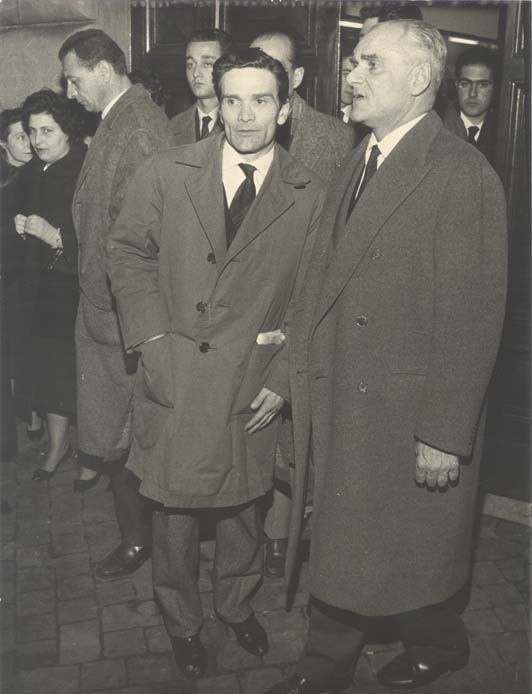 Pier Paolo Pasolini e Alberto Moravia