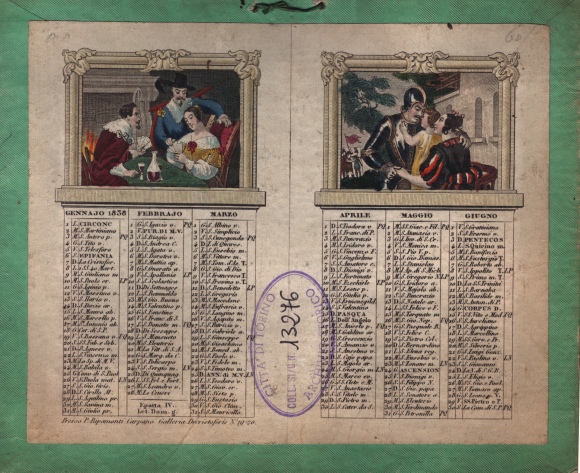 Calendario, 1838