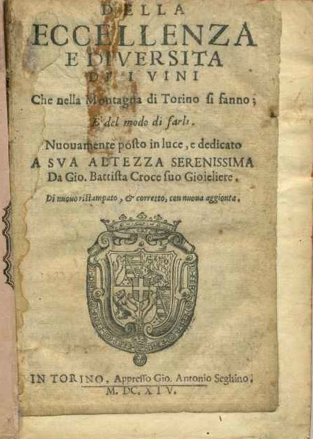 Della eccellenza e diversità dei vini, 1614