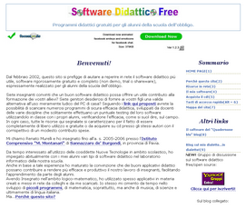 Schermata dal sito www.softwaredidatticofree.it