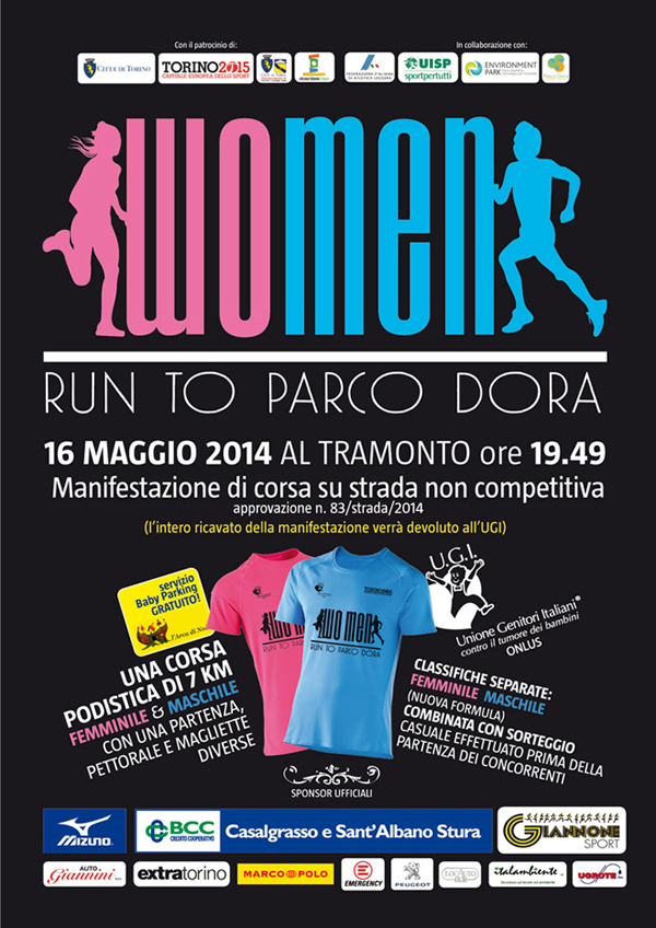 Women run to Parco Dora