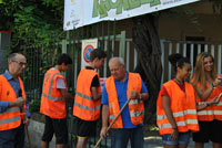 Volontari del progetto Piazza Ragazzabile