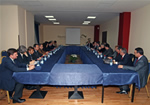 Le delegazioni al lavoro all’Hotel Tirana International