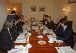 L’incontro presso la residenza dell’Ambasciatore d'Italia a Tirana, Saba D'Elia