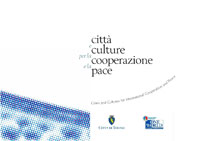 Copertina del libro Citt e Culture per la Cooperazione e la Pace