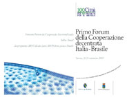 Copertina del libro Primo Forum della Cooperazione decentrata Italia-Brasile (21-23 settembre 2005)