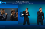 Immagine dei vincitori di Sanremo con gli interpreti Lis