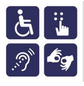 Simboli della Disabilità Sordi e Ciechi
