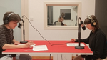 Foto di studenti e studentesse del Liceo "Volta" di Milano, durante il podcast