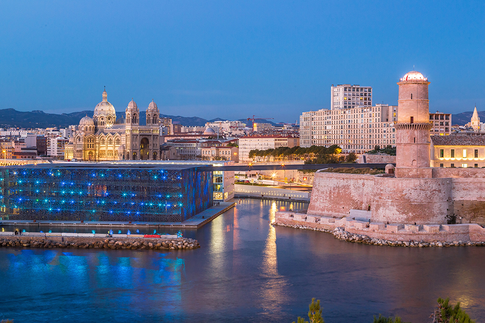 Mucem museum, Fort Saint Jean and the Cathedral of La Major ©Fotolia Sergey Figurniy