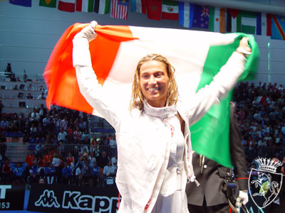 Margherita Granbassi campionessa mondiale 2006