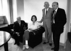 Gianandrea Gavazzeni, Goffredo Petrassi e signora con Enzo Restagnoe