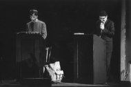 Giovanni Lindo Ferretti Franco Battiato in l'Histoire du Soldat 
              di Stravinsky