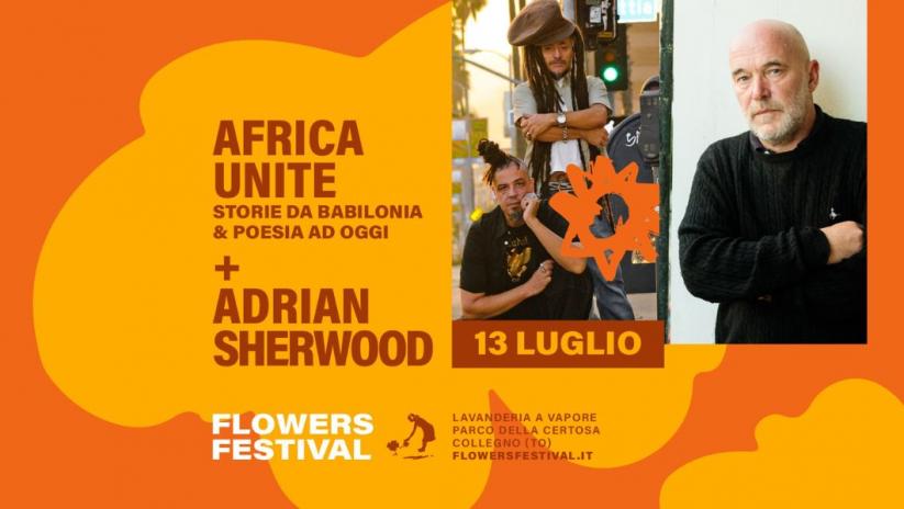 Locandina Concerto Africa Unite + Adrian Sherwood 