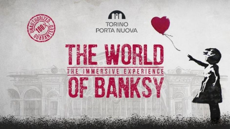 Locandina The World of Banksy con Girl with Balloon