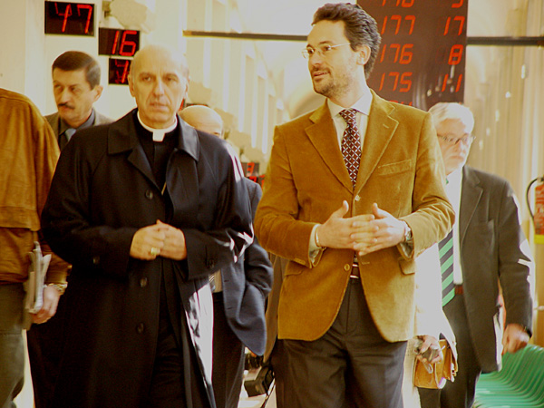 Il Cardinale Poletto con l'Assessore Borgione