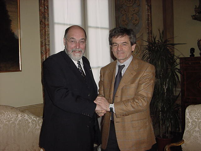 Il sindaco Chiamparino con Manfred Wolf, vicesindaco di Colonia