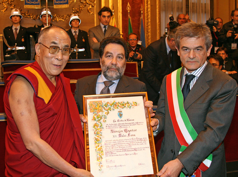Dalai Lama, Castronovo e Chiamparino