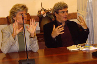 Evelina Christillin e Mario Martone in commissione Cultura