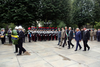 La cerimonia del 3 settembre 2012 a Torino
