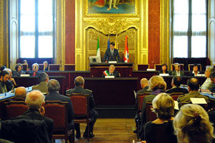 La cerimonia del 24 ottobre 2012 in Sala Rossa