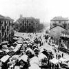 Mercato di corso Palermo e corso Ponte Mosca (ora corso Giulio Cesare), 1927. Foto: Archivio dell'Associazione Officina della Memoria e Archivio Storico della Città di Torino